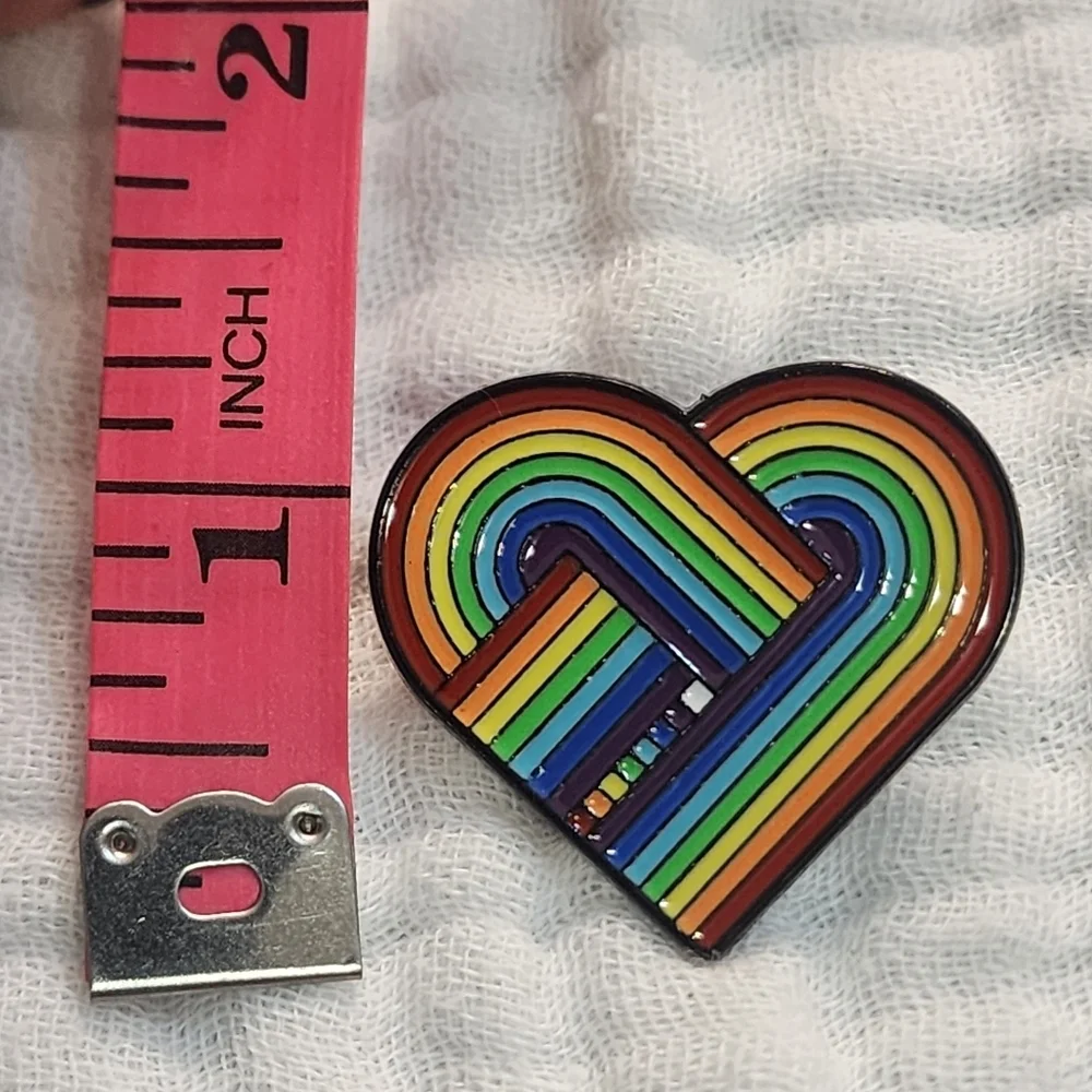 3 for $15/ 5 for $20 Pin- Rainbow Heart
